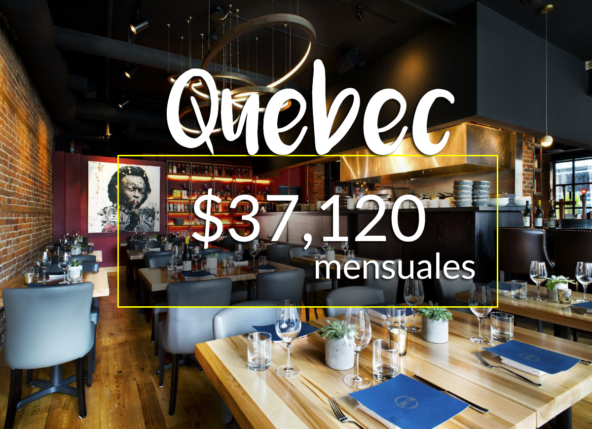 Cocinero en Québec, $37,120 mensuales